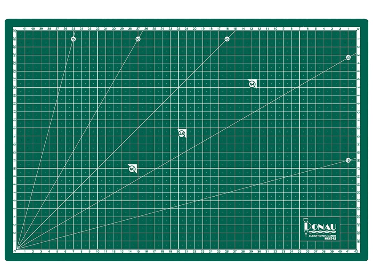 DONAU ELEKTRONIK Selbstheilende Schneidematte, A3 (450x300x3 mm), MS-A3