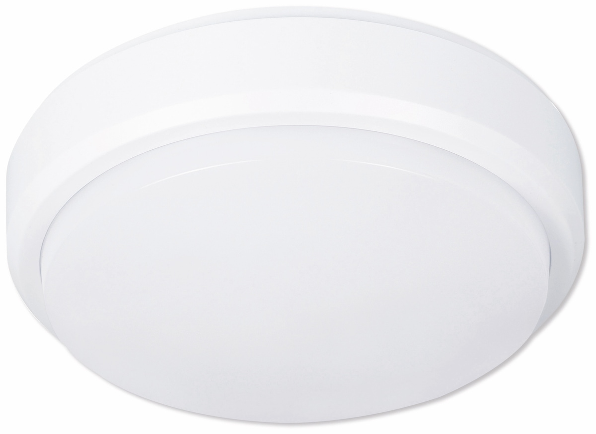 MÜLLER-LICHT LED-Wand- und Deckenleuchte 20300538, 8W, 650 lm, 4000K, IP54, Bewegungsmelder, rund