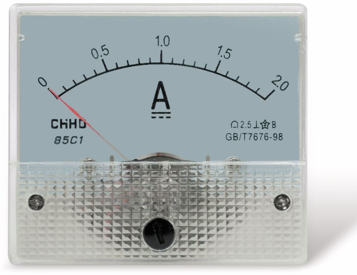 Einbau-Messinstrument, 0...2A-