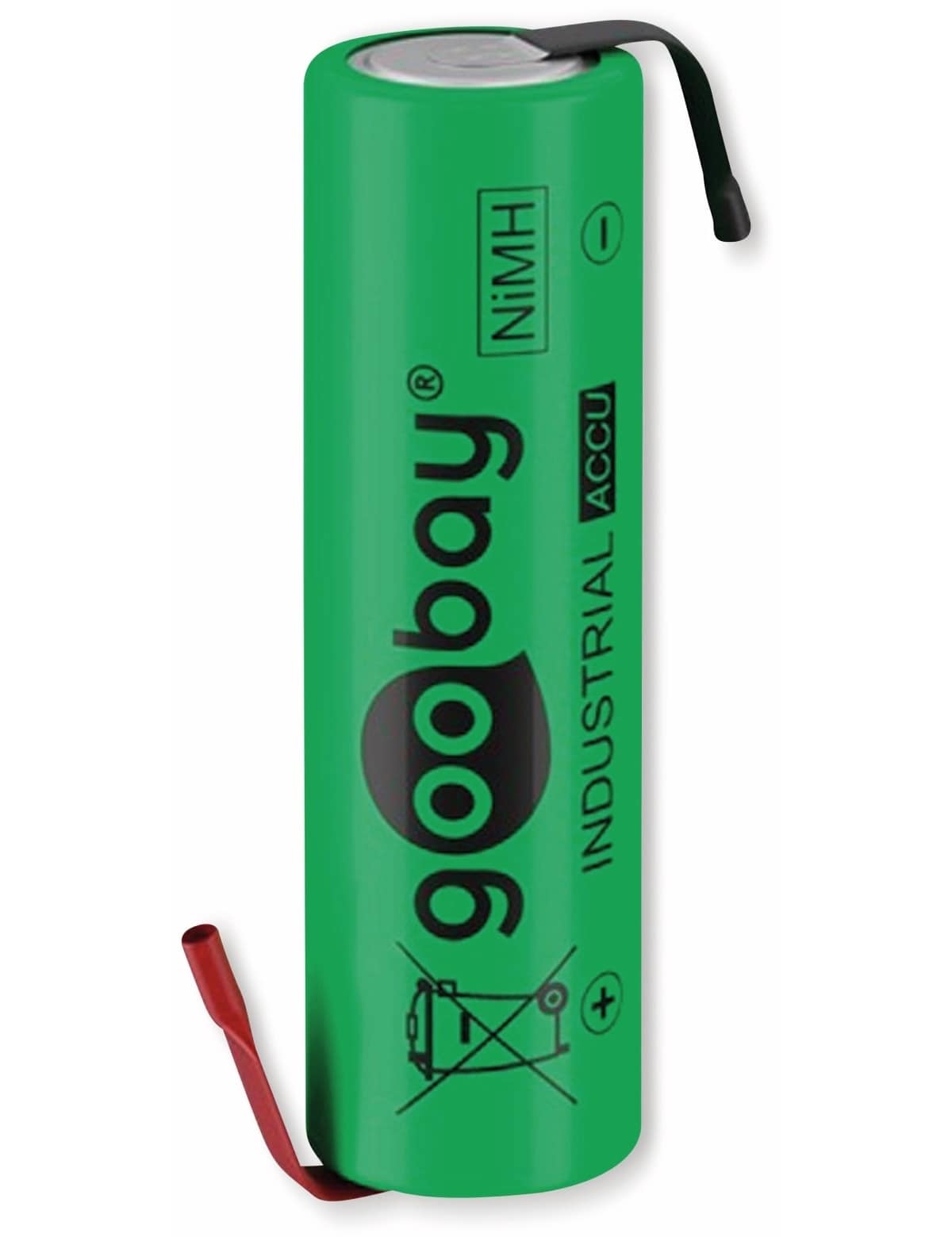 GOOBAY NiMH-Akku, AA, 55509, 2100 mAh, Lötfahnen, 1 Stück