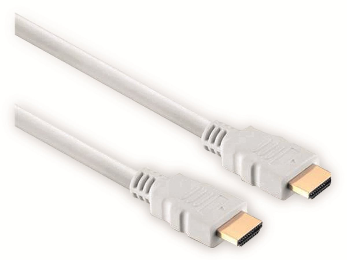 S-IMPULS HDMI-Kabel, HIGH SPEED WITH ETHERNET, 1 m, weiß