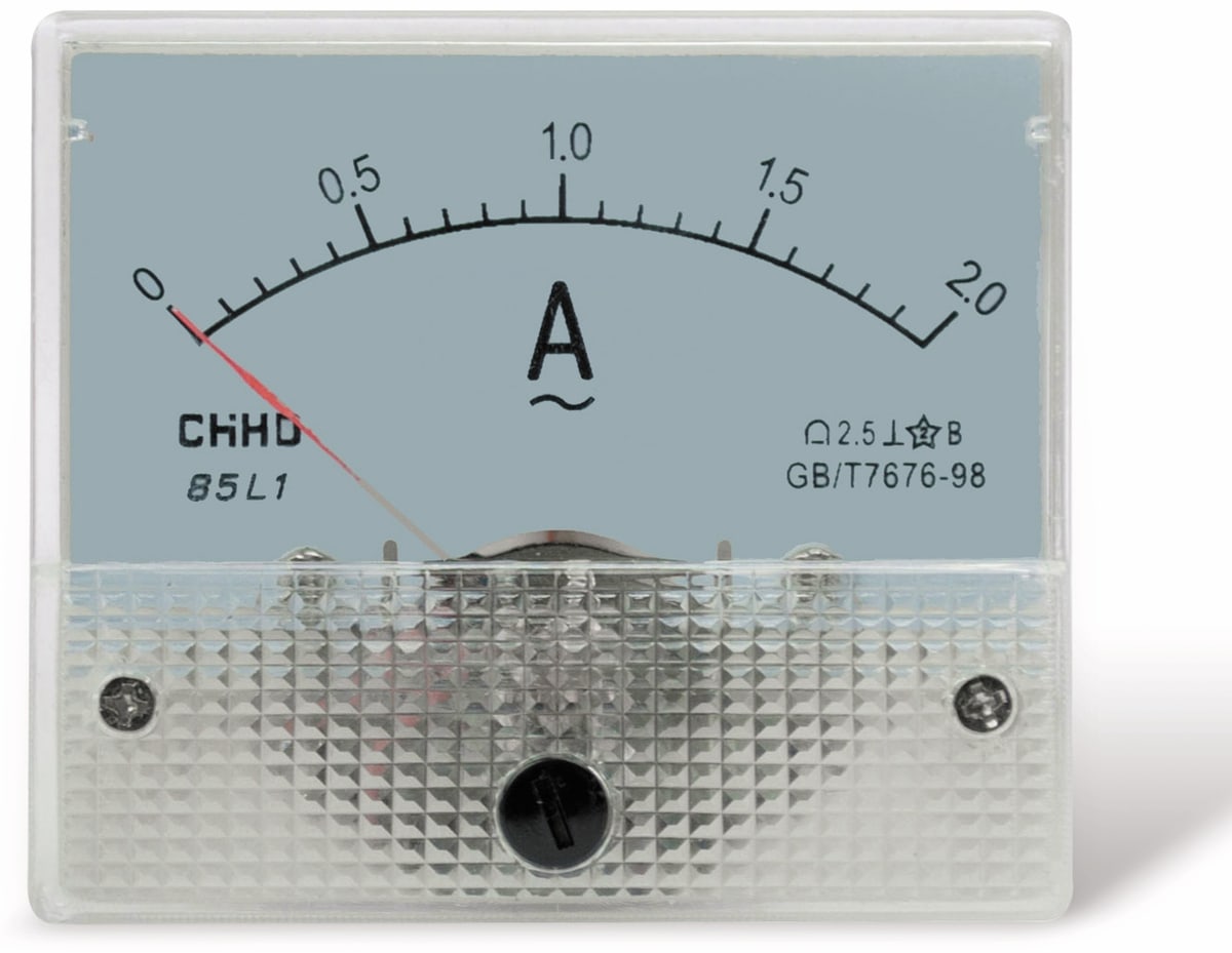 Einbau-Messinstrument, 0...2 A~