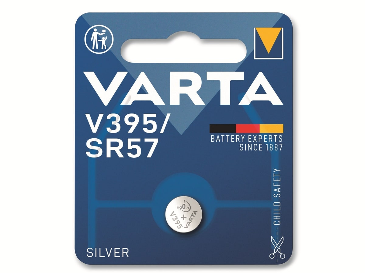 VARTA Knopfzelle Silver Oxide, 395 SR57, 1.55V, 1 Stück