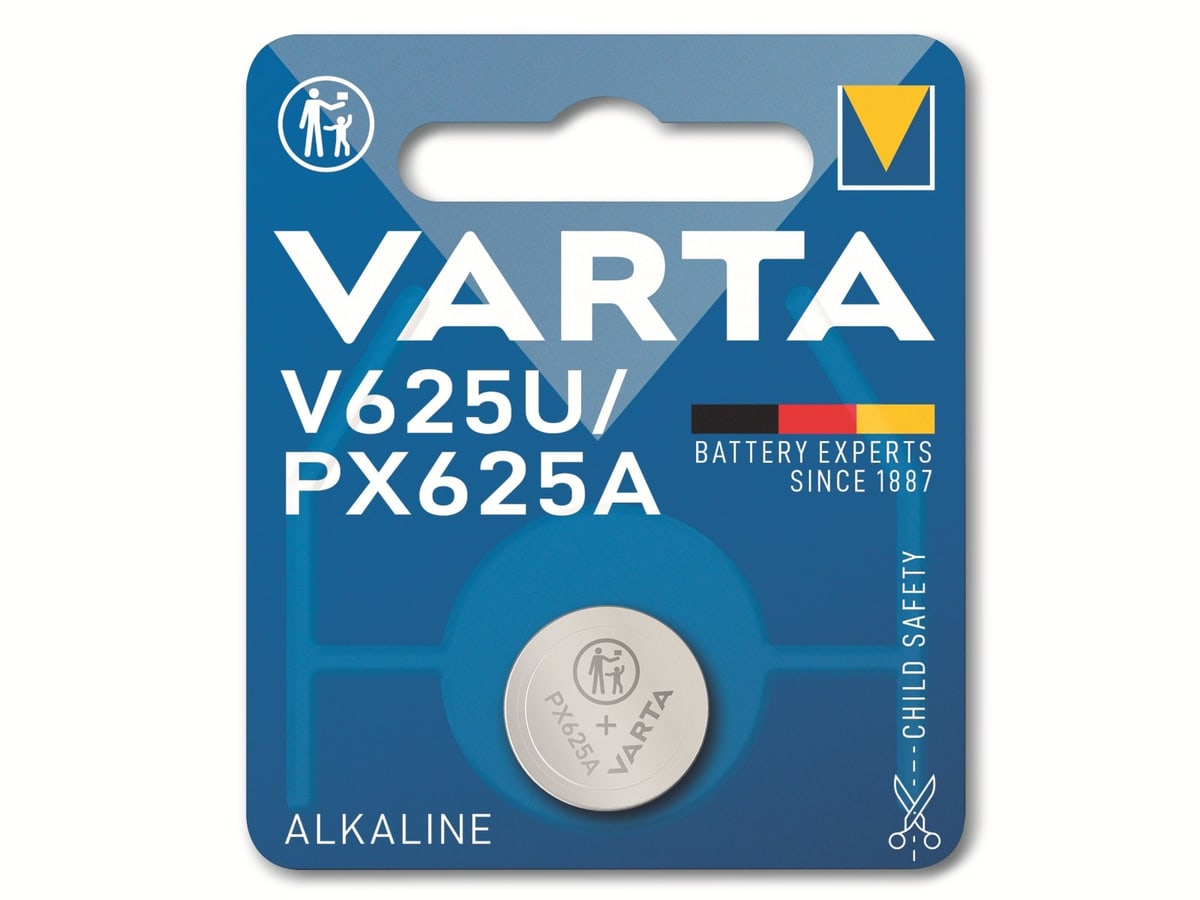 VARTA Knopfzelle Alkaline, V625U, 1.5V 1.5V, 1.5V, 1 Stück