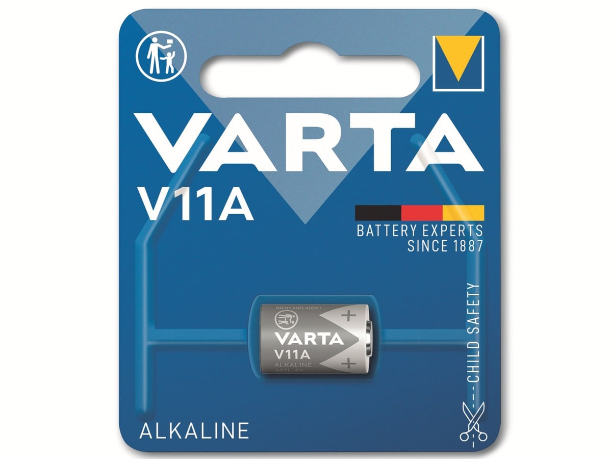 VARTA Batterie Alkaline, MN11, V11A, 6V, Electronics, 1 Stück