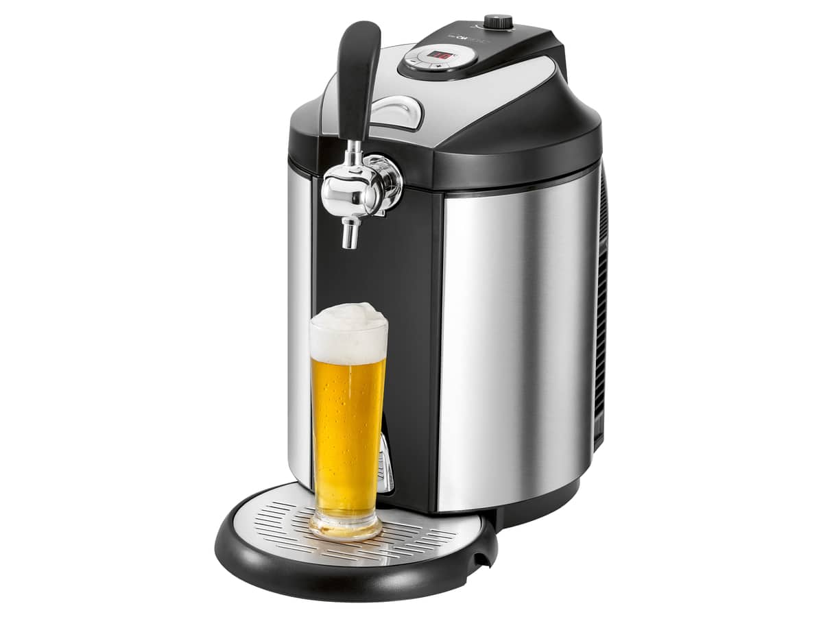 CLATRONIC Bierzapfanlage BZ 3740 inox, für 5 L Bierfässer