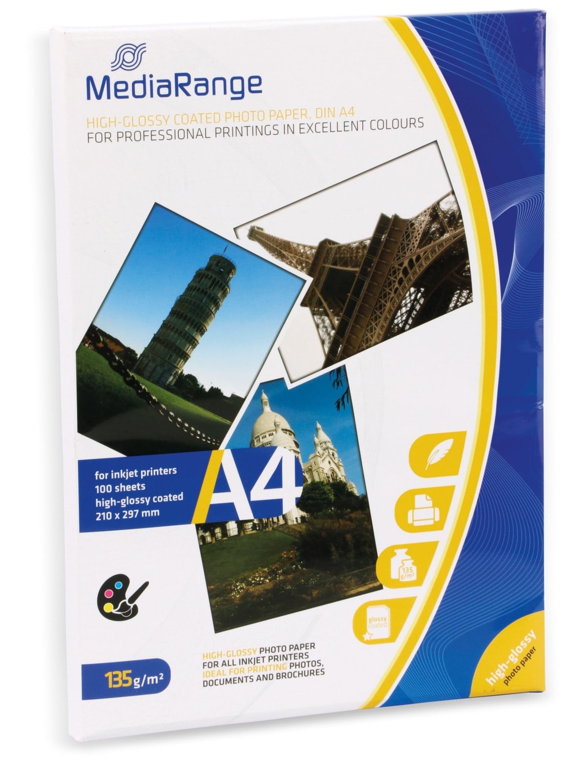 MEDIARANGE Fotopapier DIN A4, 135 g/m², hochglanz