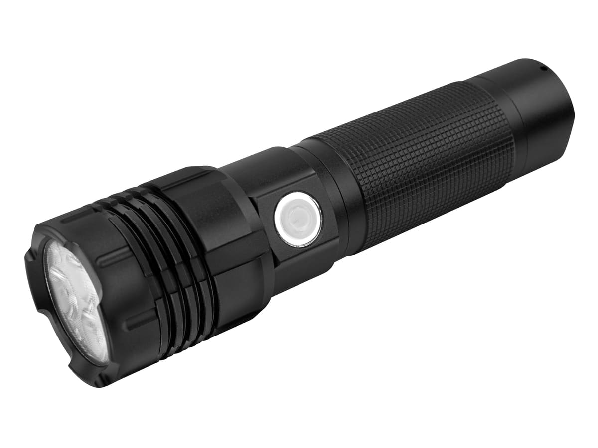 ANSMANN LED-Taschenlampe Pro 3000 R, 1400 lm, Akkubetrieb