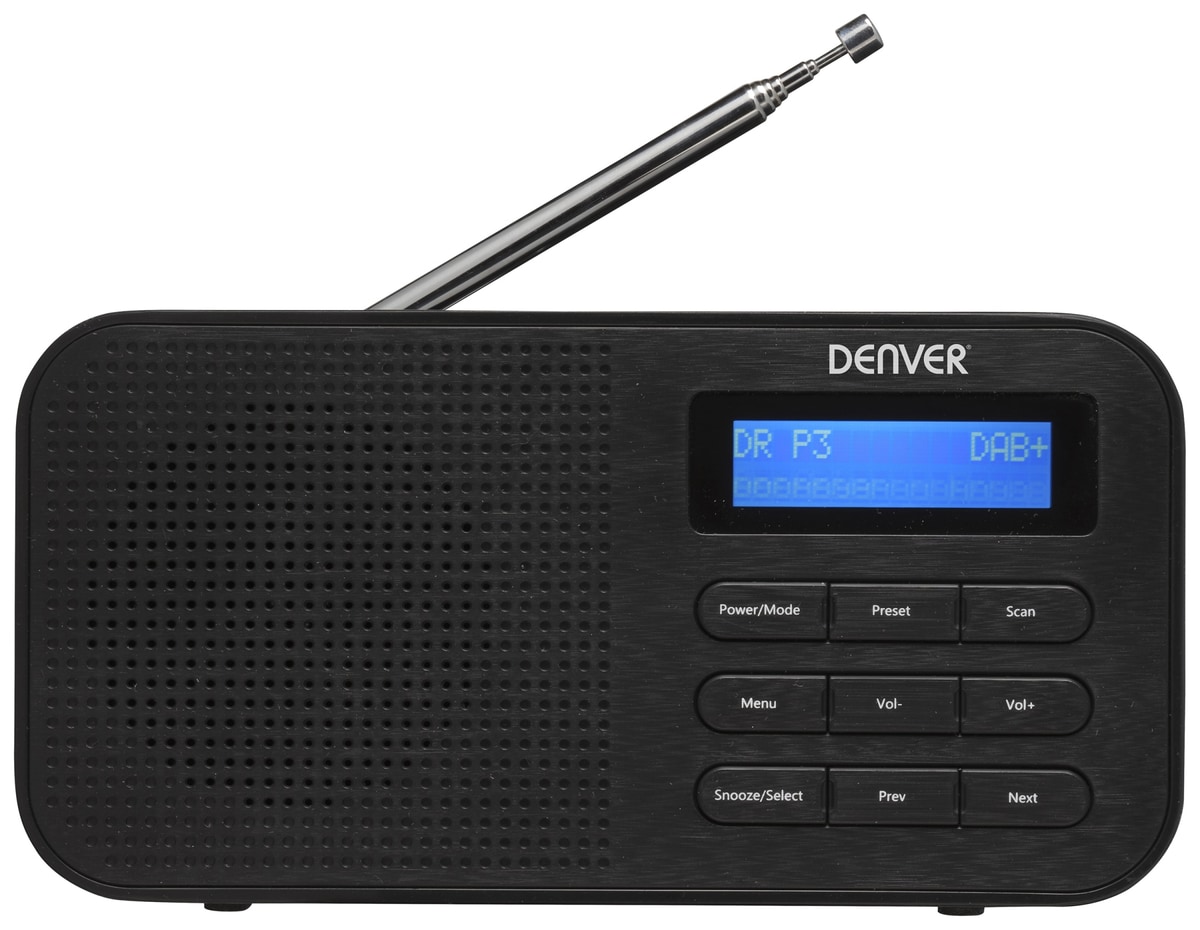 DENVER DAB+/UKW Radio DAB-42, schwarz