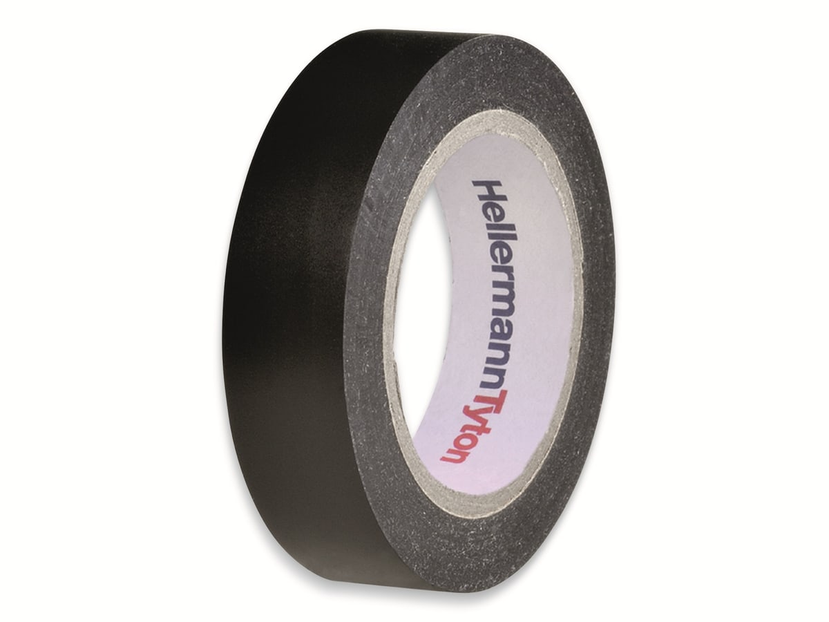 HELLERMANNTYTON Isolierband, 710-00104, HelaTapeFlex15, schwarz, 15mmx10m