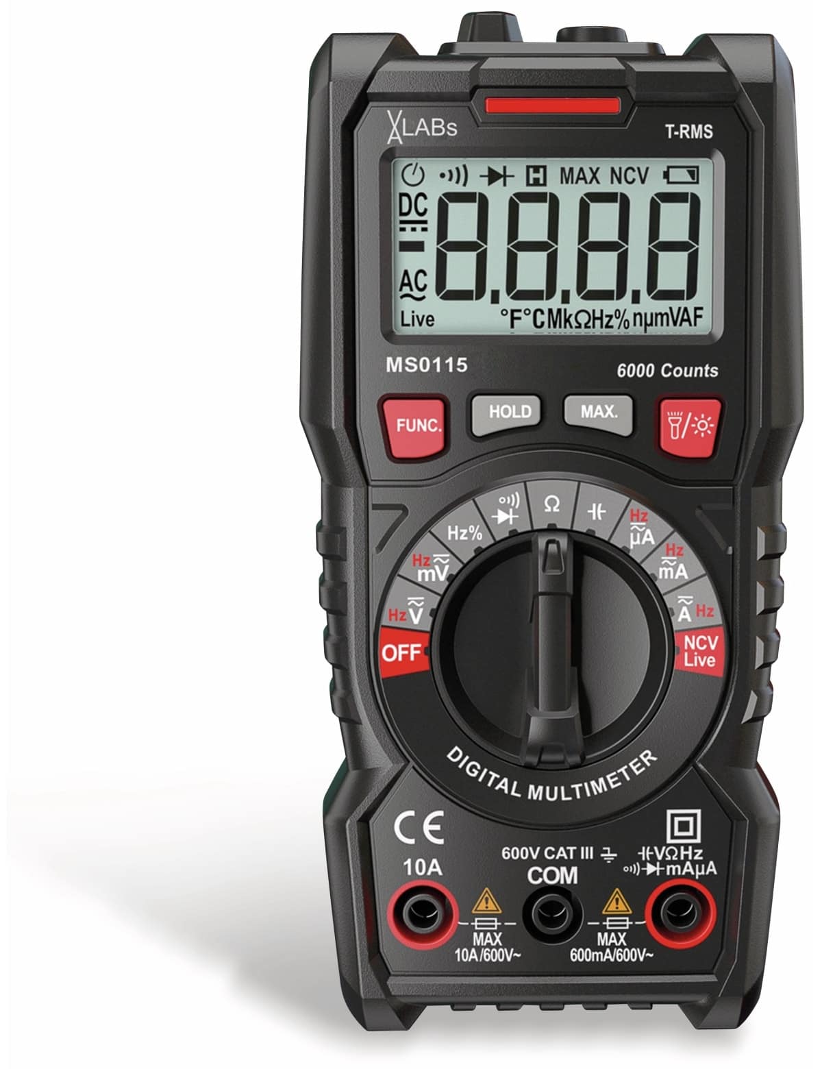 VA LABS MS0115: TrueRMS Digital-Multimeter, 6.000 Counts