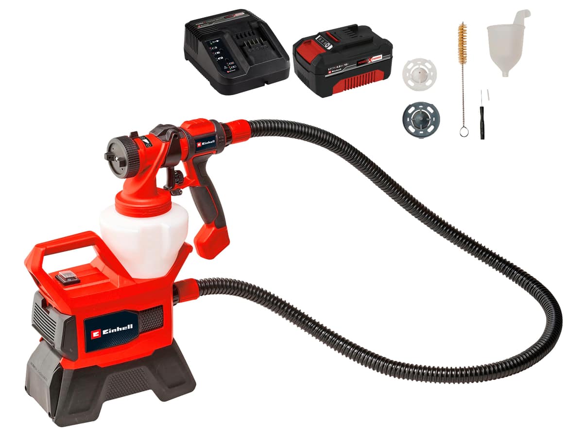 EINHELL Akku-Farbsprühsystem TE-SY 18/90 Li Kit (1x 4,0 Ah)