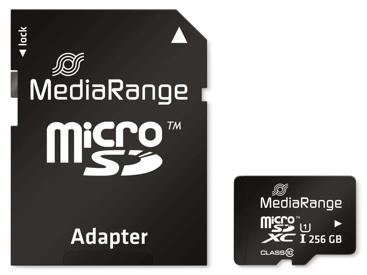 MEDIARANGE MicroSD-Card Class 10, 256 GB