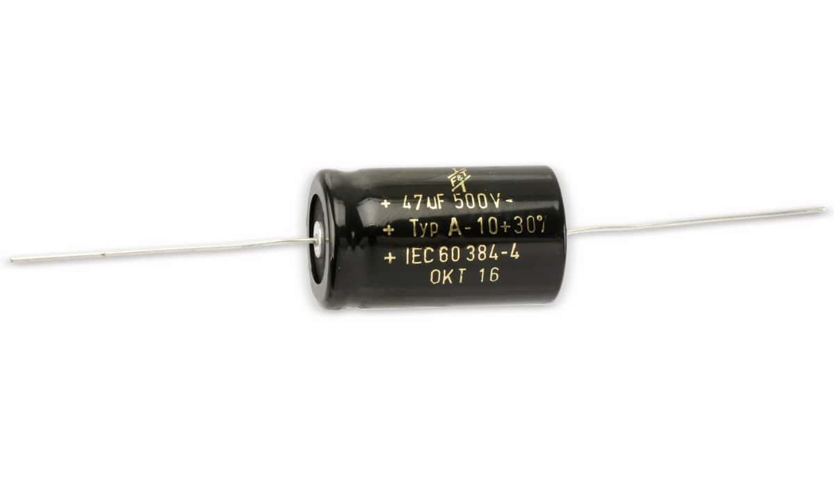 Elko 47µF, 500V, axial