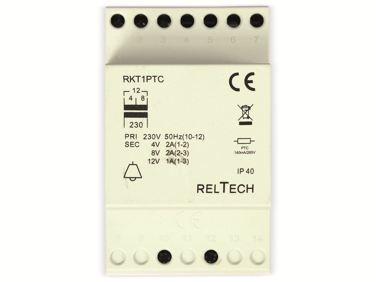 RELTECH Klingeltransformator RKT1PTC