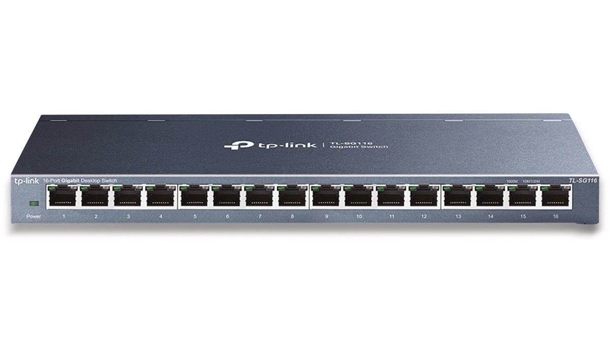 TP-LINK Switch Desktop TL-SG116, 16-port, Gigabit