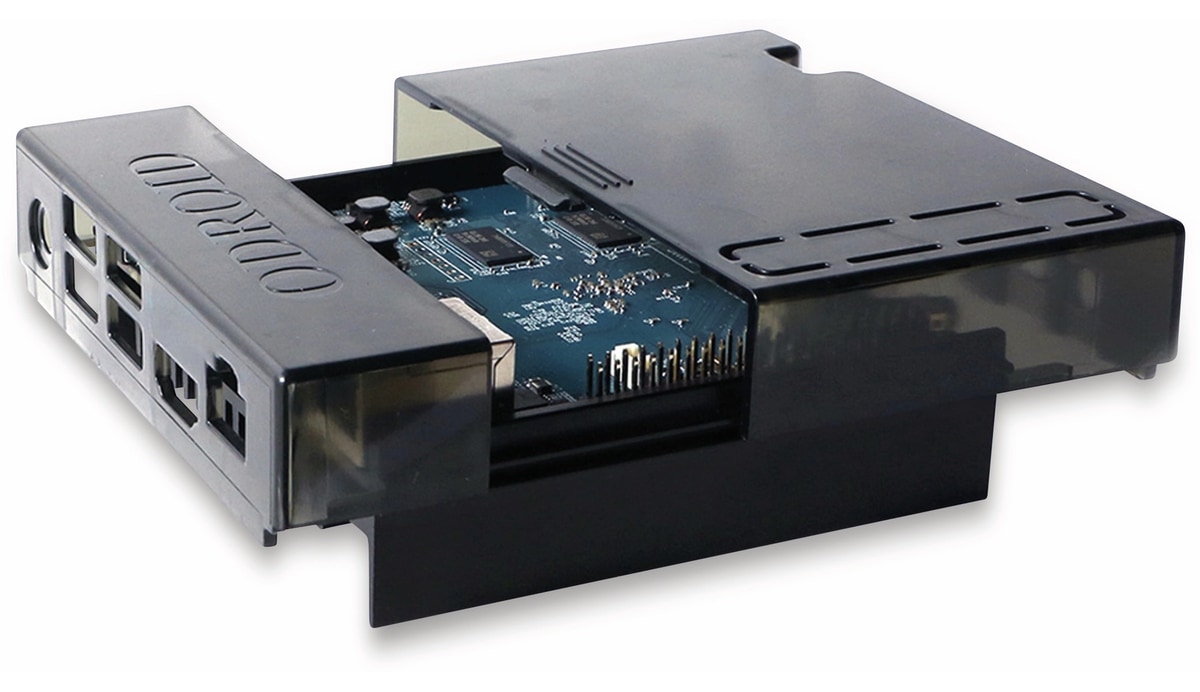 ODROID-N2 Gehäuse transparent - schwarz