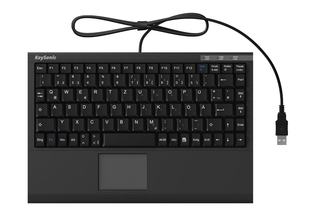 KEYSONIC Tastatur ACK-540U+ QWERTY-Tastatur