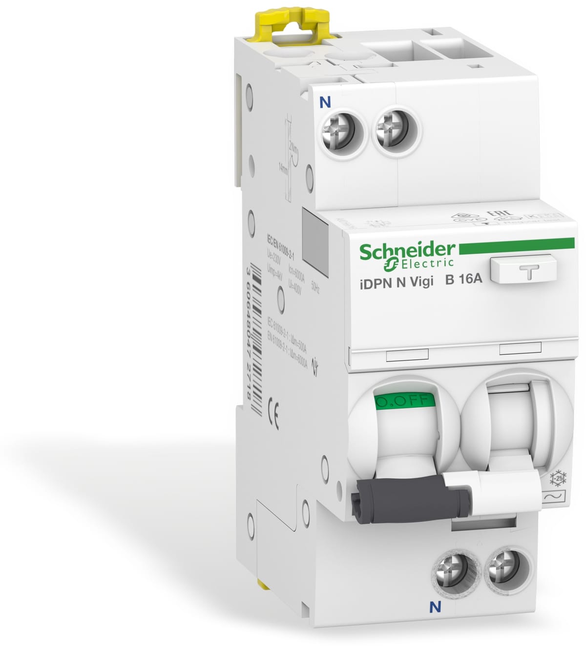 SCHNEIDER ELECTRIC Fehlerstrom-Schutzschalter A9D56616, B, 16A