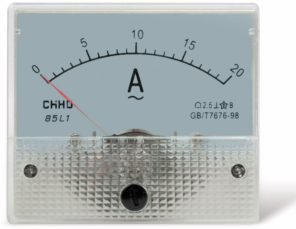 Einbau-Messinstrument, 0...20 A~