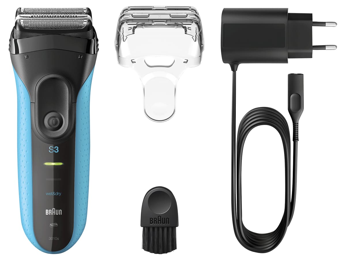 BRAUN Series 3 3010s, schwarz/blau