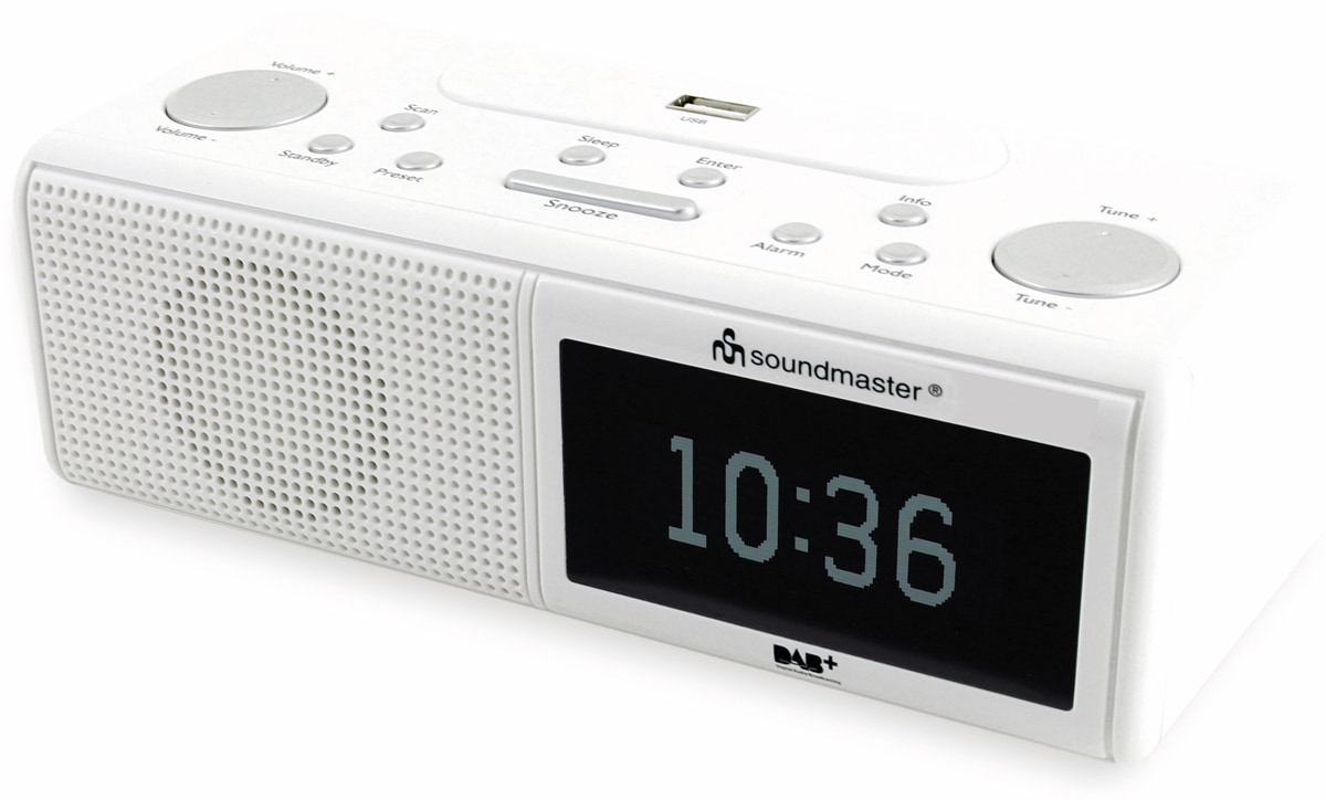 SOUNDMASTER Radiowecker UR8350WE, DAB+, weiß