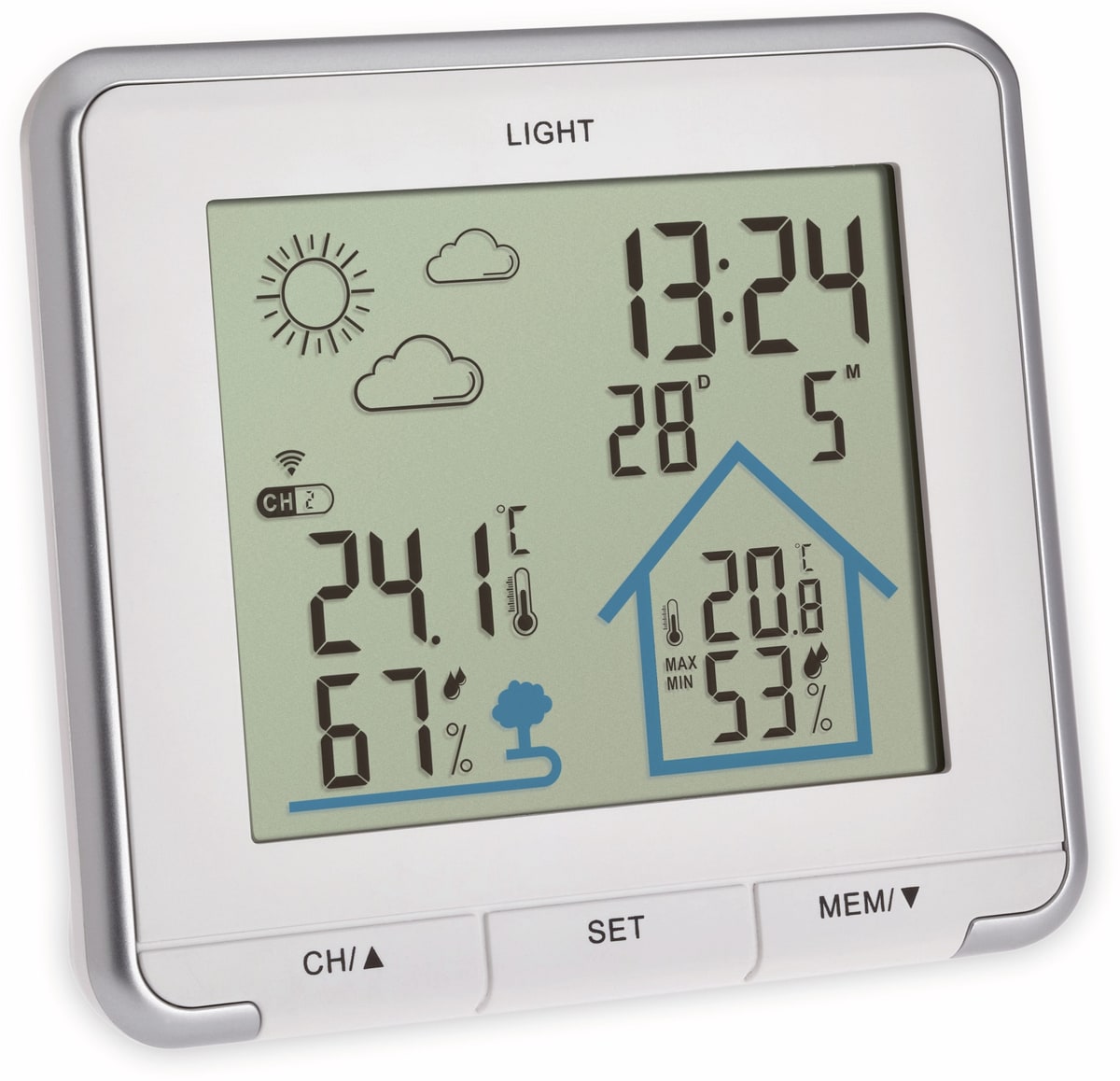 TFA Funk-Wetterstation Life, weiß, 35.1153.02