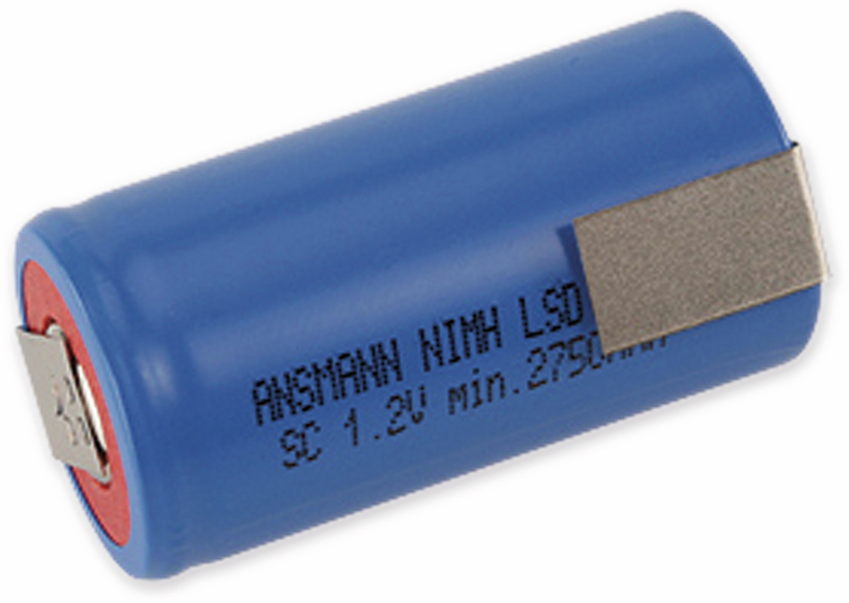 ANSMANN NiMH-Sub-C-Akku maxE Typ 3000, 2850 mAh, mit Lötfahne