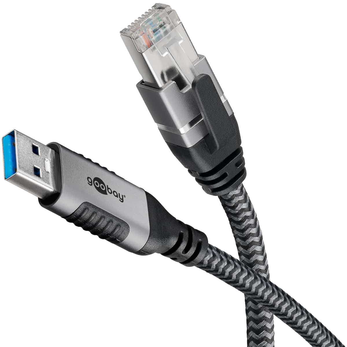 GOOBAY Ethernet-Kabel CAT6 USB-A 3.0 auf RJ45 10m