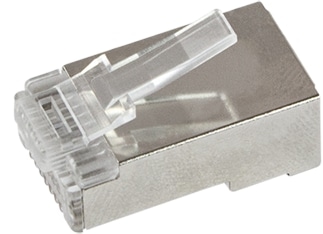 LOGILINK RJ45-Modularstecker, Cat.6, geschirmt, vorne offen, 50 Stk.