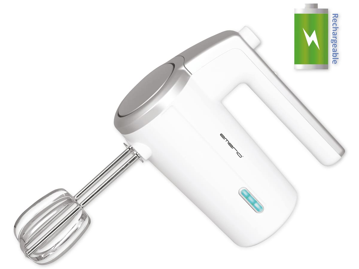 EMERIO Akku-Handmixer HM-126681, 80 W, weiß