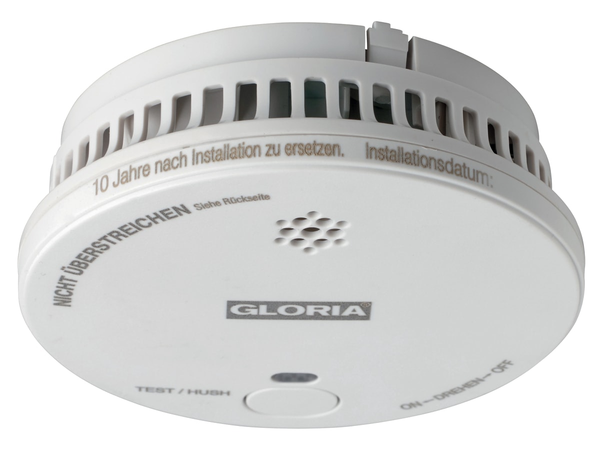 GLORIA Rauchmelder R-1, mit Stummschalt-Taste