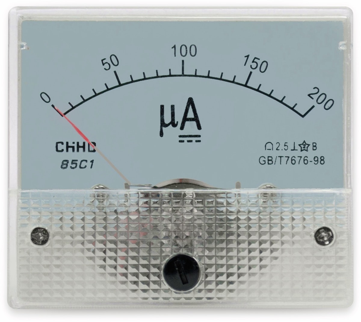 Einbau-Messinstrument, 0...200 µA-