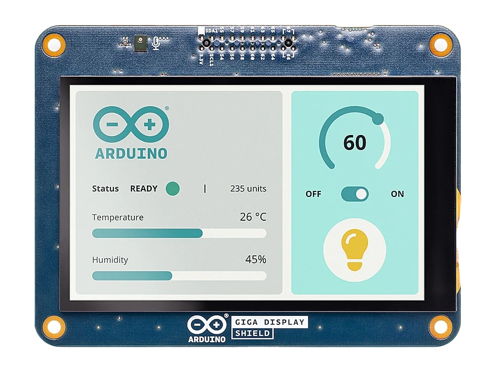 ARDUINO GIGA Display Shield ASX00039 Touchscreen Monitor, 10,1 cm (3,97")