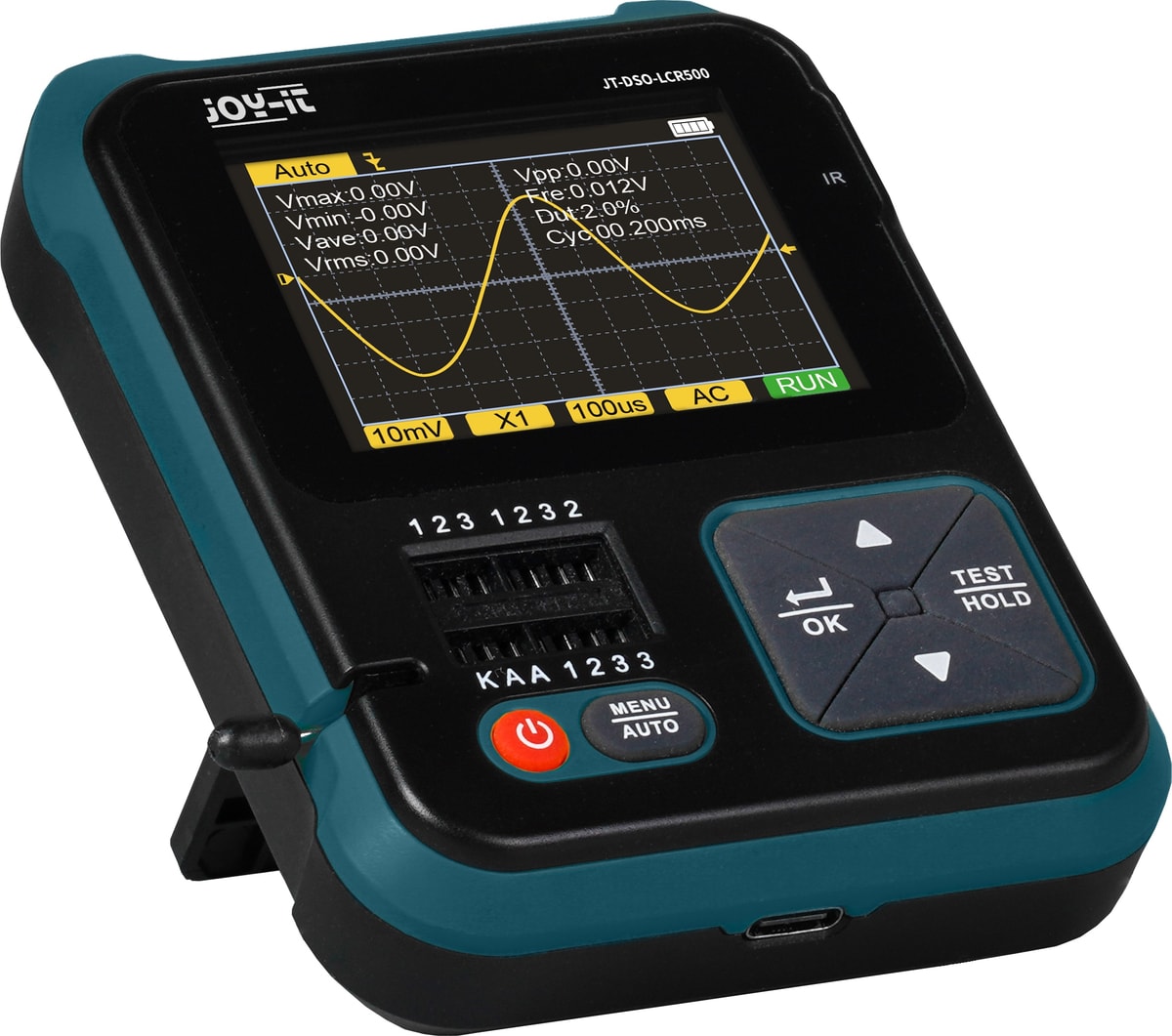 JOY-IT Oszilloskop, JT-DSO-LCR500, 500 kHz, 3 in 1