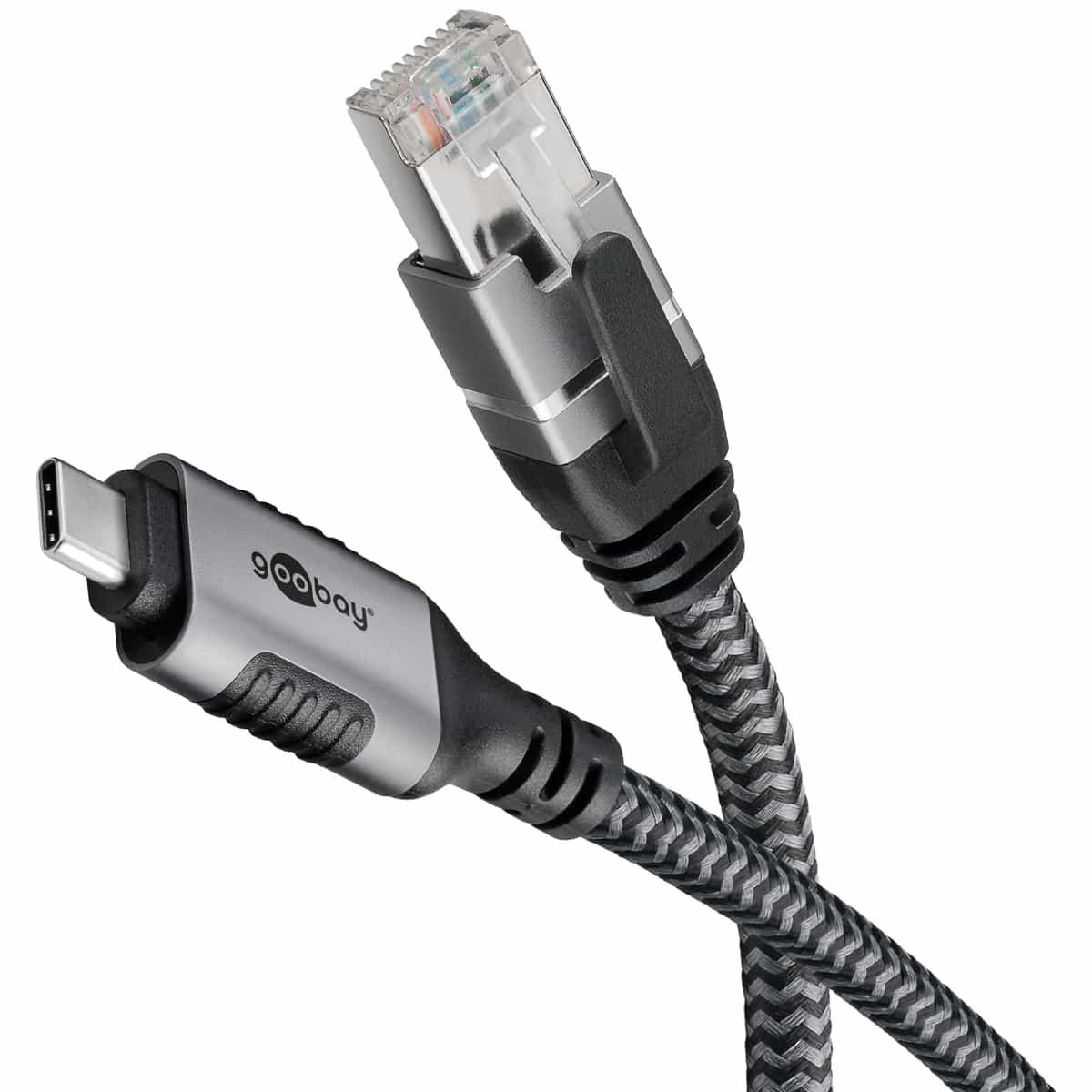 GOOBAY Ethernet-Kabel CAT6 USB-AC 3.1 auf RJ45 10m