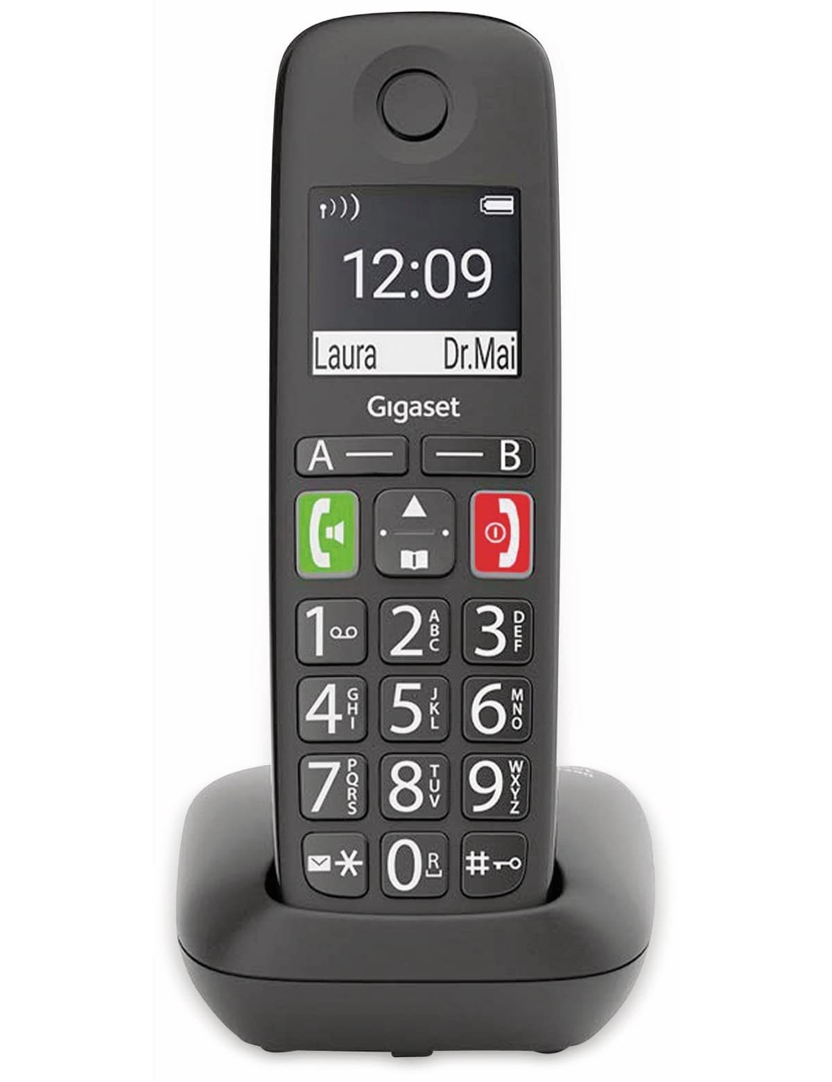 GIGASET DECT-Telefon E290, schwarz