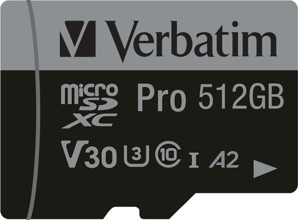 VERBATIM MicroSD-Card Pro, U3, 4K, 512GB