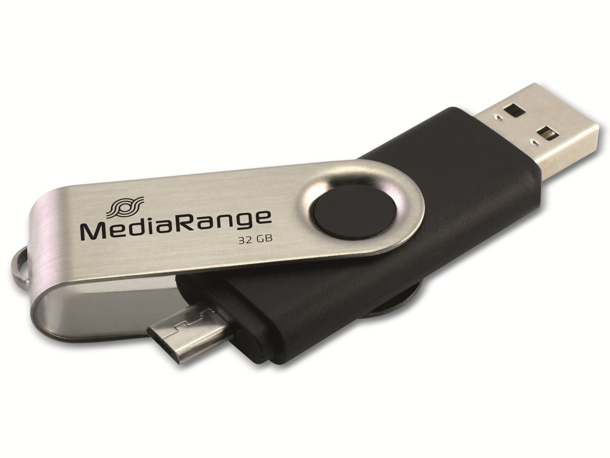 MEDIARANGE USB-Stick MR932-2, USB 2.0 und Micro, 32 GB