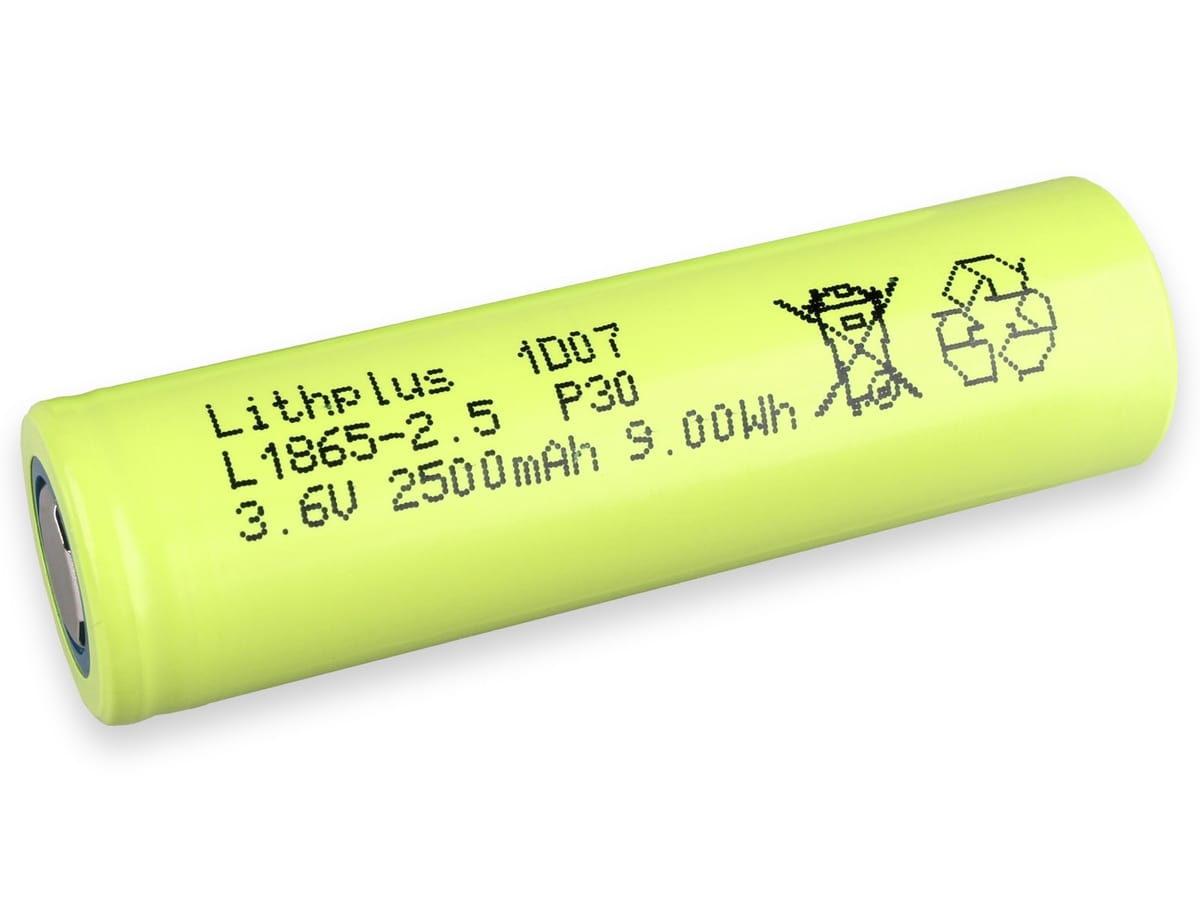 TERRAE Li-Ion-Akku INR18650-25P, 3,6V/2500mAh