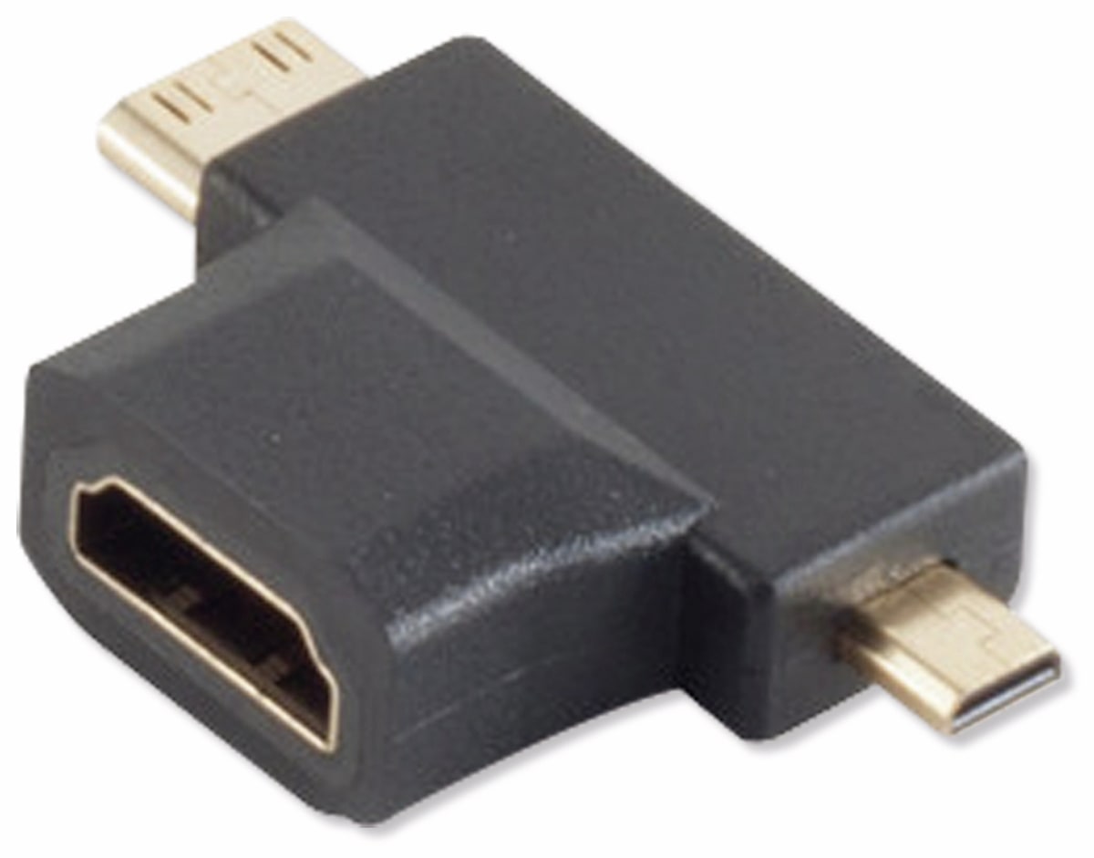 S-IMPULS HDMI-Adapter, A-Buchse, D+C Stecker