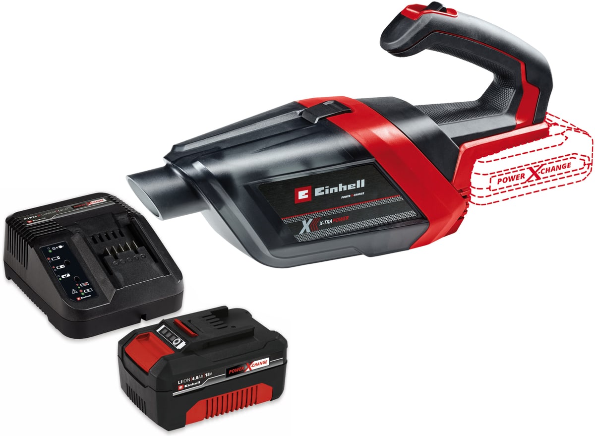 EINHELL Akku-Sauger TE-HV 18/06 Li Kit (1x 4,0 Ah)