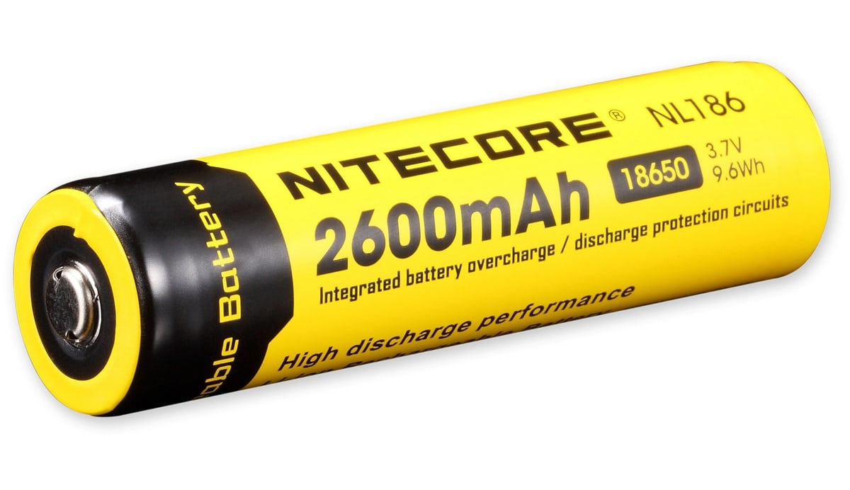 NITECORE LiIon-Akku 18650 NL1826, 4/3 A, 3,7 V-, 2600 mAh