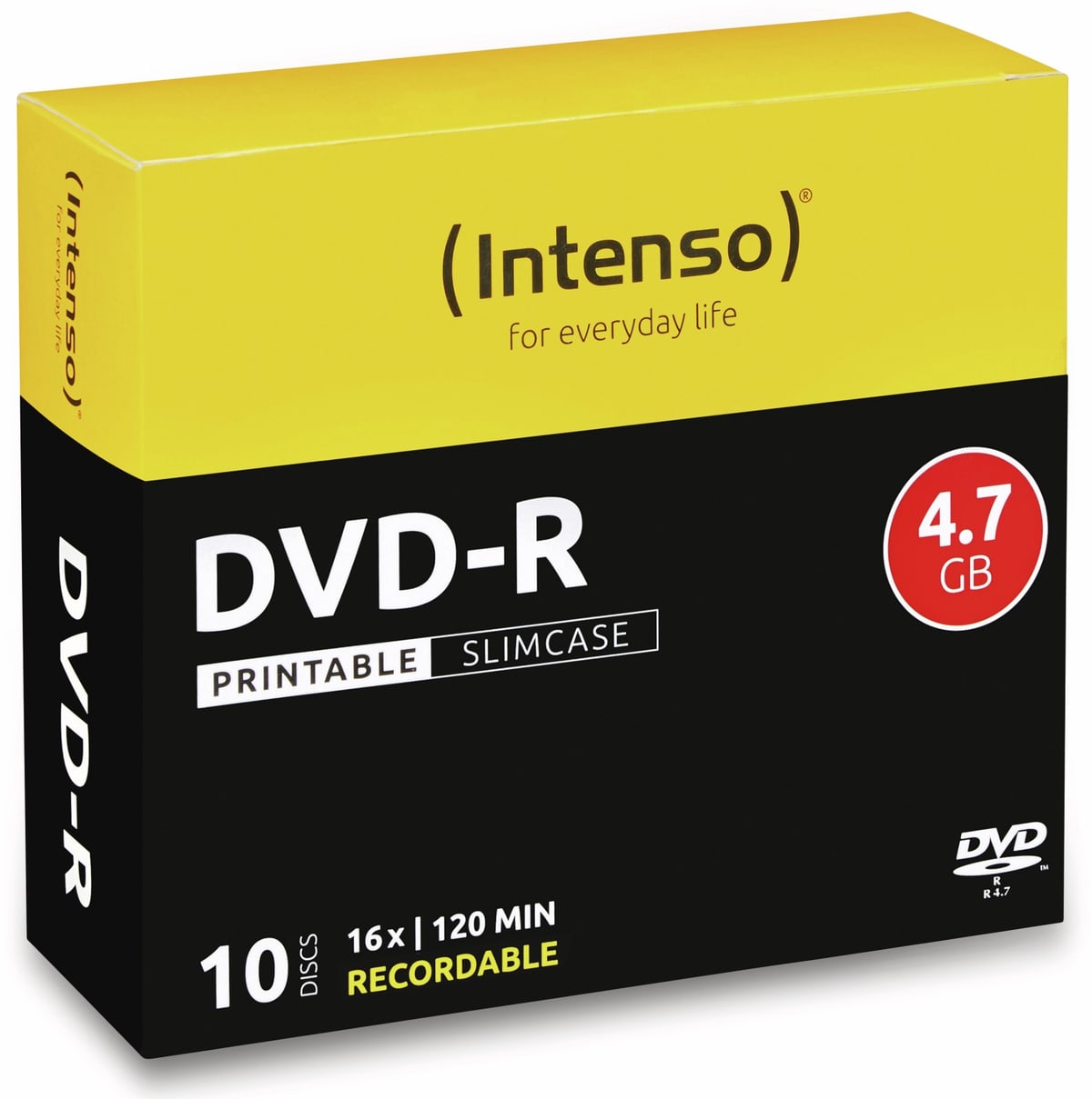 INTENSO DVD-R Slim Case (bedruckbar)