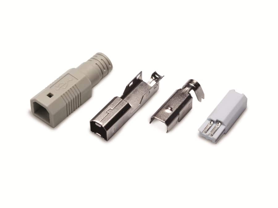 LOGILINK USB 2.0 Lötstecker, USB-B