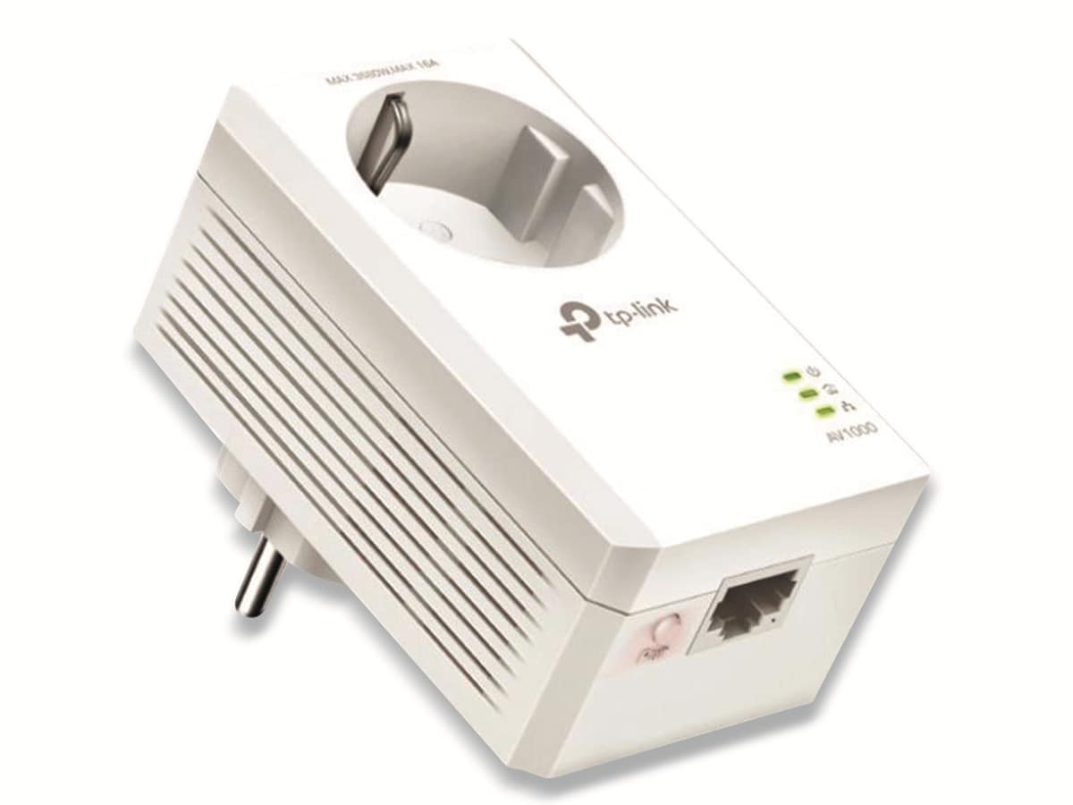 TP-LINK Powerline-Adapter TL-PA7017P, AC Passtrough, AV1000